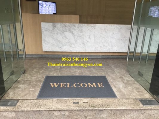 Thảm nhựa welcom rất bền, đẹp.