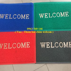 Bộ màu thảm nhựa chùi chân welcom cỡ lớn