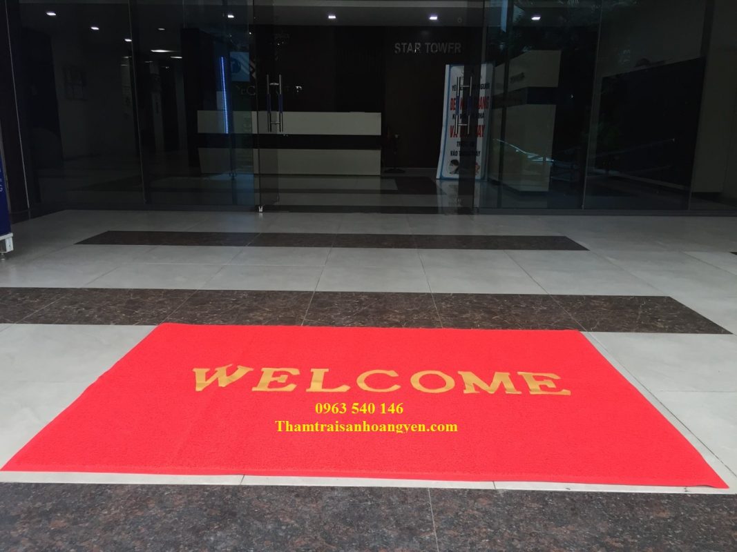 Thảm nhựa welcom trải sảnh tòa nhà