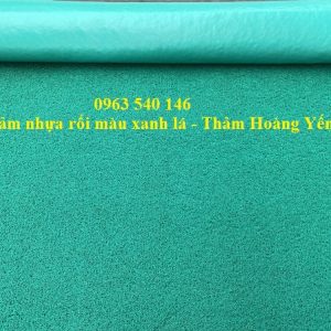 thảm nhựa rối màu xanh lá