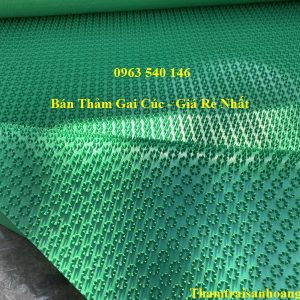 Thảm nhựa gai cúc xanh giá rẻ