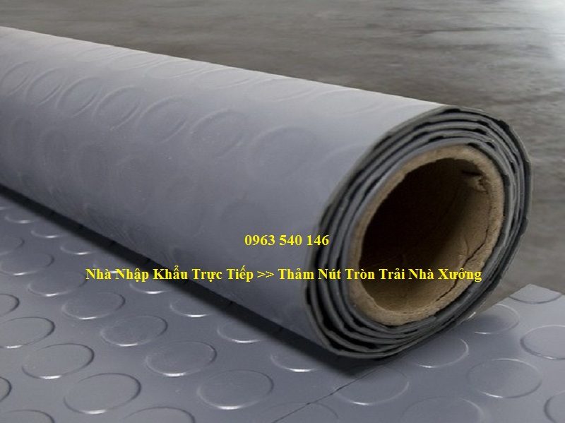 Thảm nút tròn trải nhà xưởng