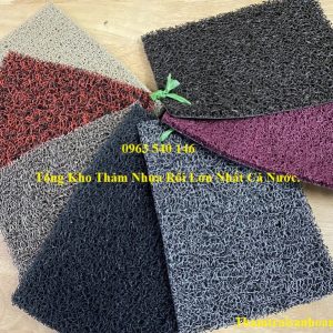 Màu sắc thảm nhựa rối đế gai cao cấp