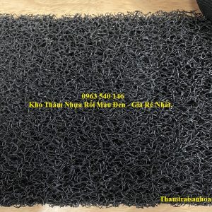 Thảm nhựa rối màu đen giá rẻ