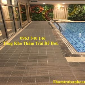 Thảm tổ ong chống trơn màu ghi
