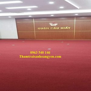 Thảm trải nền văn phòng màu đỏ trầu giá rẻ