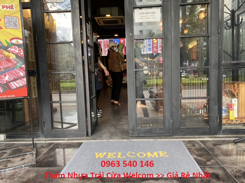 Thảm nhựa chùi chân welcom chất lượng tốt nhất