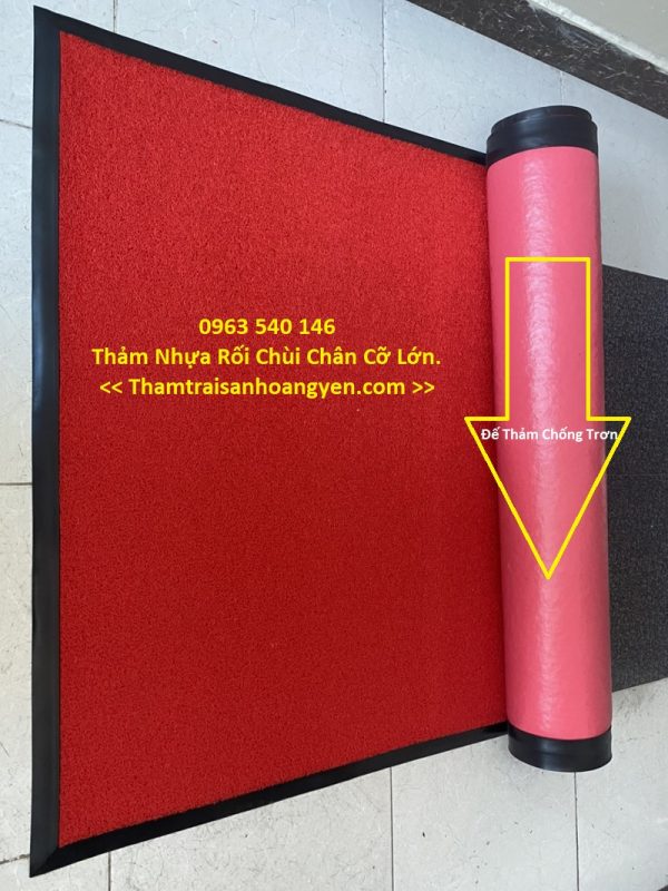 Bề mặt thảm nhựa rối .
