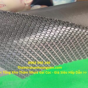 Thảm gai cúc màu ghi.